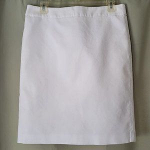 J. Crew white pencil skirt